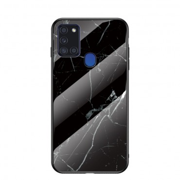 Hibridna maska iz kaljenoga stakla "Glass Marble" za Samsung Galaxy A21s - crna Hibridna maska iz kaljenoga stakla "Glass Marble" za Samsung Galaxy A21s - crna