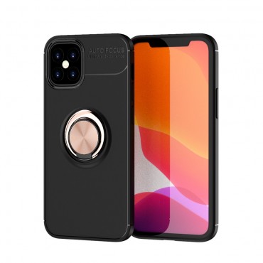 TPU gel maska  "Multi Ring" za iPhone 12 Mini - crno-ružičasta