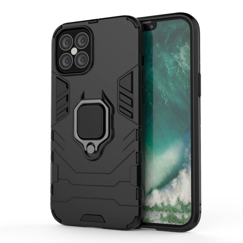 Robusna maska "Impact X Ring" za iPhone 12 Pro Max - crna