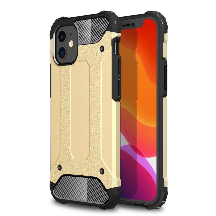 Robusna maska "Rock" za iPhone 12 Mini - zlatne boje