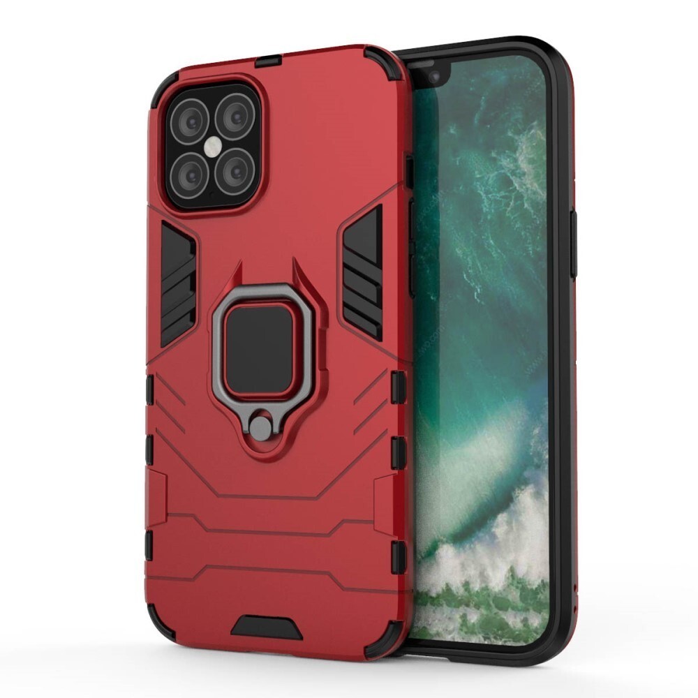 Robusna maska "Impact X Ring" za iPhone 12 Pro Max - crvena