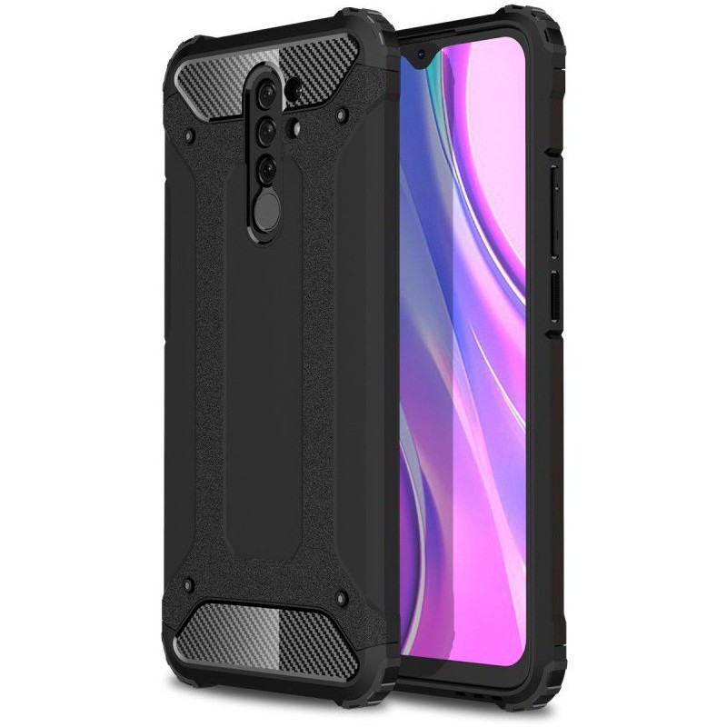 Robusna maska "Rock" za Xiaomi Redmi 9 - crna