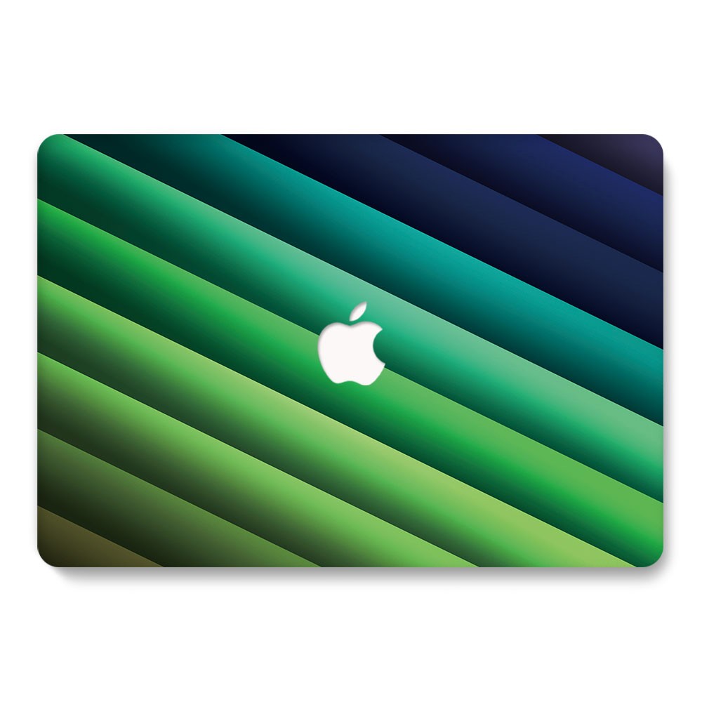 Torbica za MacBook Air 13″ 2nd Gen (A1466, A1369) Pattern - shades of green