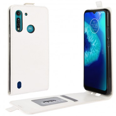 Moderna flip torbica za Motorola Moto G8 Power Lite - bijela