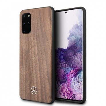 Originalna maska Mercedes "Wood Line Walnut" za Samsung Galaxy S20 Plus