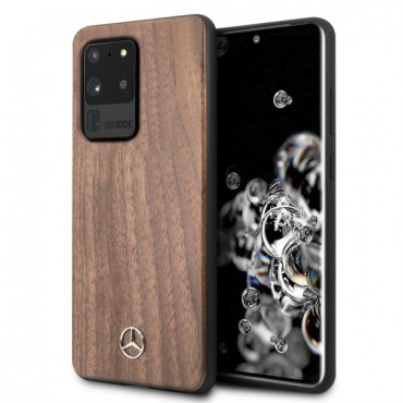 Originalna maska Mercedes "Wood Line Walnut" za Samsung Galaxy S20 Ultra