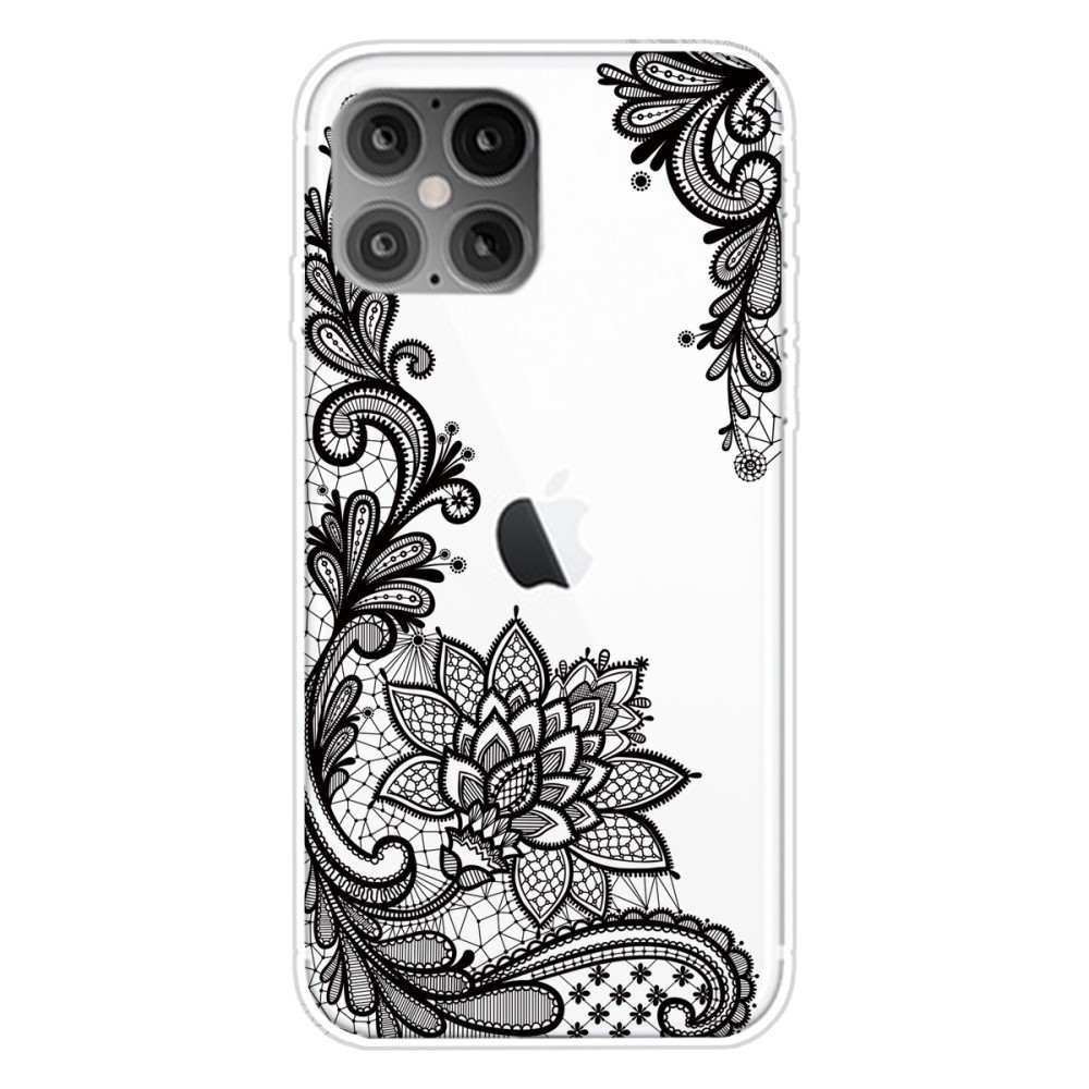 TPU gel maska "Black Flower" za iPhone 12 Mini