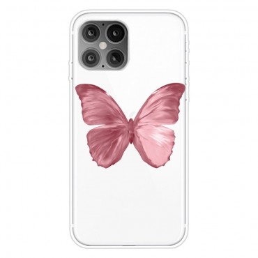 TPU gel maska "Pink Butterfly" za iPhone 12 Pro Max