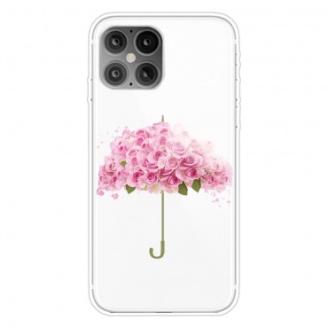 TPU gel maska "Pink Roses Umbrella" za iPhone 12 Pro Max