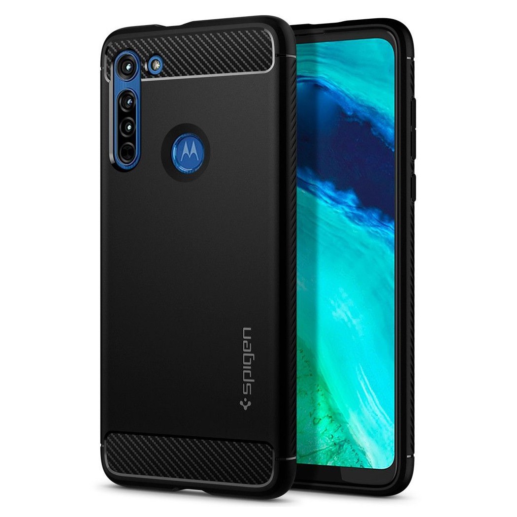 Maska Spigen "Rugged Armor" za Motorola Moto G8 - black