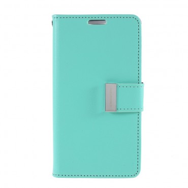Elegantna torbica Goospery Rich Diary za iPhone 12 Mini - mint
