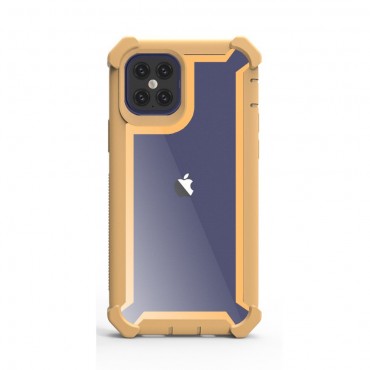 Hibridna maska "Sturdy" za iPhone 12 Pro Max - žuta