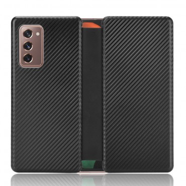Torbica "Carbon" za Samsung Galaxy Z Fold2 od umjetne kože - crna