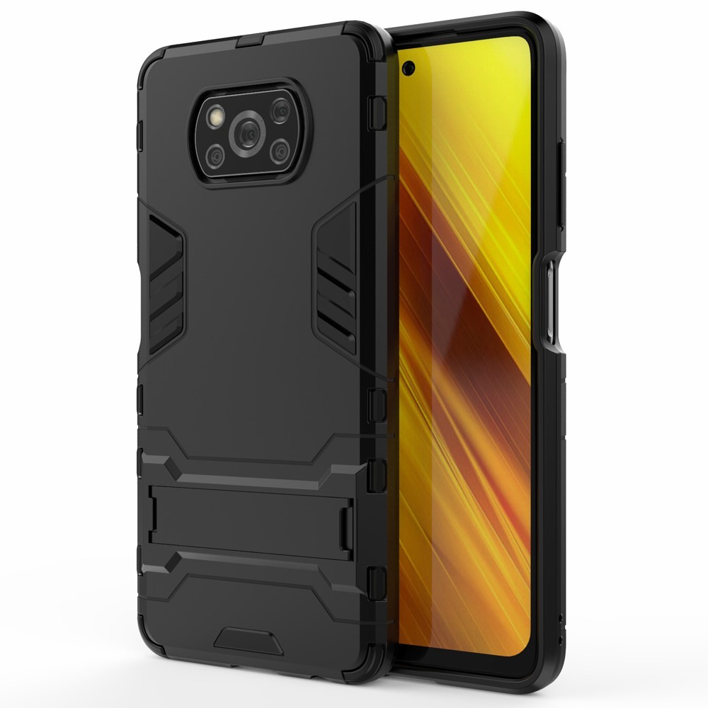 Robusna maska "Impact X "za Xiaomi Poco X3 NFC / Poco X3 Pro - crni