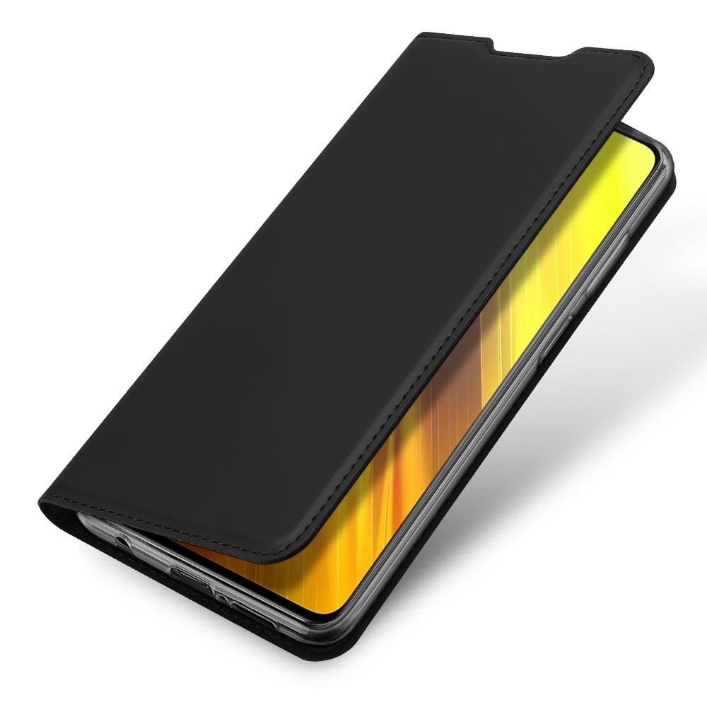 Moderna torbica "Skin" za Xiaomi Poco X3 NFC / Poco X3 Pro od umjetne kože - crna