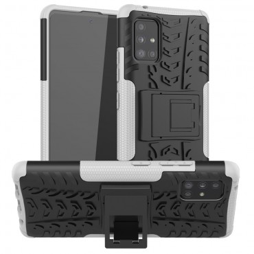 Hibridna TPU gel maska "Tough" za Samsung Galaxy A51 5G - bijela