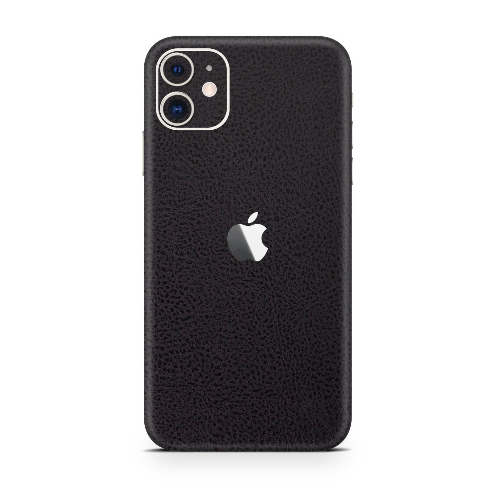 Skin za Apple iPhone 12 EXO® by Optishield - black leather (Back only)