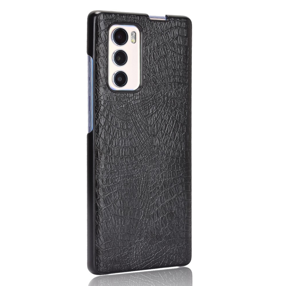 Tvrda maska "Croc" za LG Wing - crna
