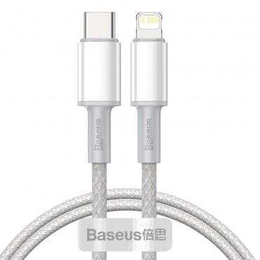 USB-C u Lightning pleteni kabel Baseus "Smart" s PD 20W punjenjen - 1m - bijeli