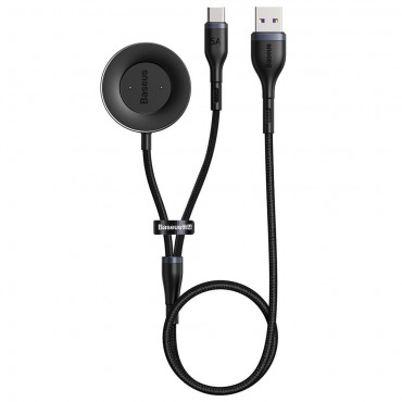 2u1 Bžična postaja za punjenje Baseus "Cafule" za Huawei Honor Watch satove i USB-C kabel 40W - crna 2u1 Bžična postaja za punjenje Baseus "Cafule" za Huawei Honor Watch satove i USB-C kabel 40W - crna