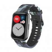 Silikonski remen "Camo" za Huawei Watch Fit - sivi