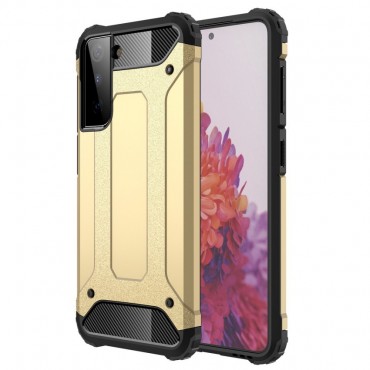 Robusna maska "Rock" za Samsung Galaxy S21 Plus -  zlatna