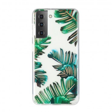 TPU gel maska "Banana Leaves" za Samsung Galaxy S21 Plus