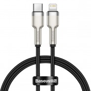 USB-C u Lightning pleteni kabel Baseus "Cafule Metal" s PD 20W punjenjem - 25cm - crni