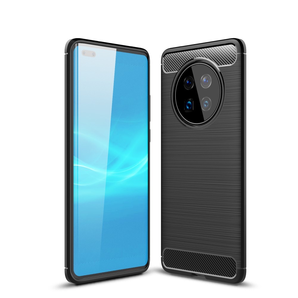TPU gel maska "Brushed Carbon" za Huawei Mate 40 Pro - crna