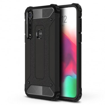 Robusna maska "Rock" za Motorola Moto G8 Plus - crna