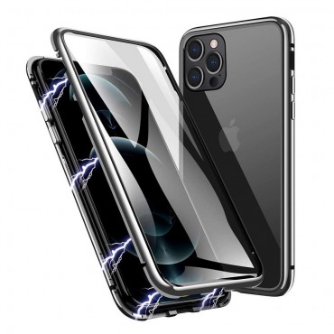 Magnetna Full body maska "Stronghold" za iPhone 11 Pro - srebrna