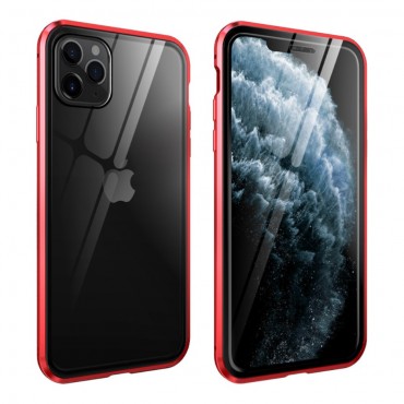 Magnetna Full body maska "Stronghold" za iPhone 11 Pro Max - crvena