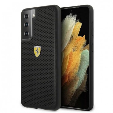 Originalna maska Ferrari "On Track" za Samsung Galaxy S21 Plus - crna