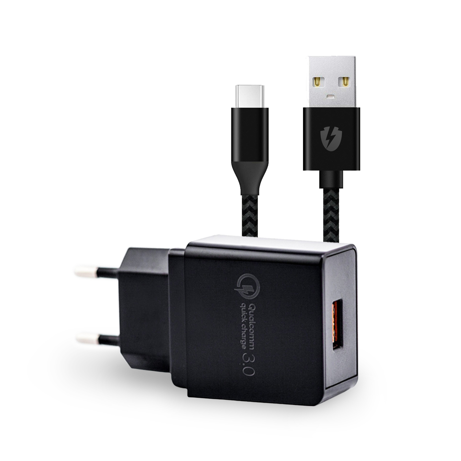 Android Starter Pack sa zidnim adapterom s USB-C ulazom i USB-C u USB-C kablom