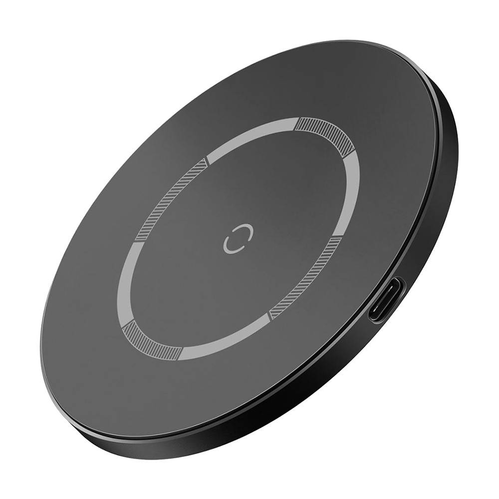 Brezžična QI postaja za punejnje Baseus "Simple" za brzo punjenje svih telefona serije iPhone 12 - crna