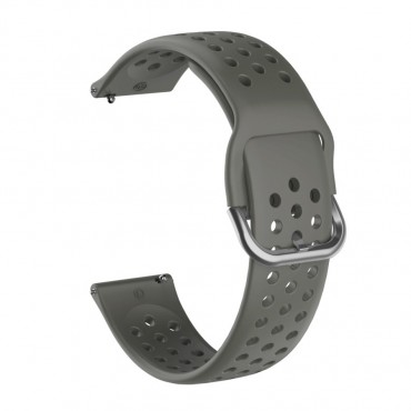 Silikonski remen "Hollow" za Huawei Watch GT2 42mm - sivi