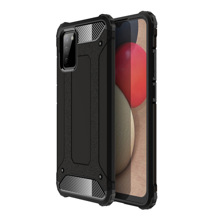 Robusna maska "Rock" za Samsung Galaxy A02s - crna