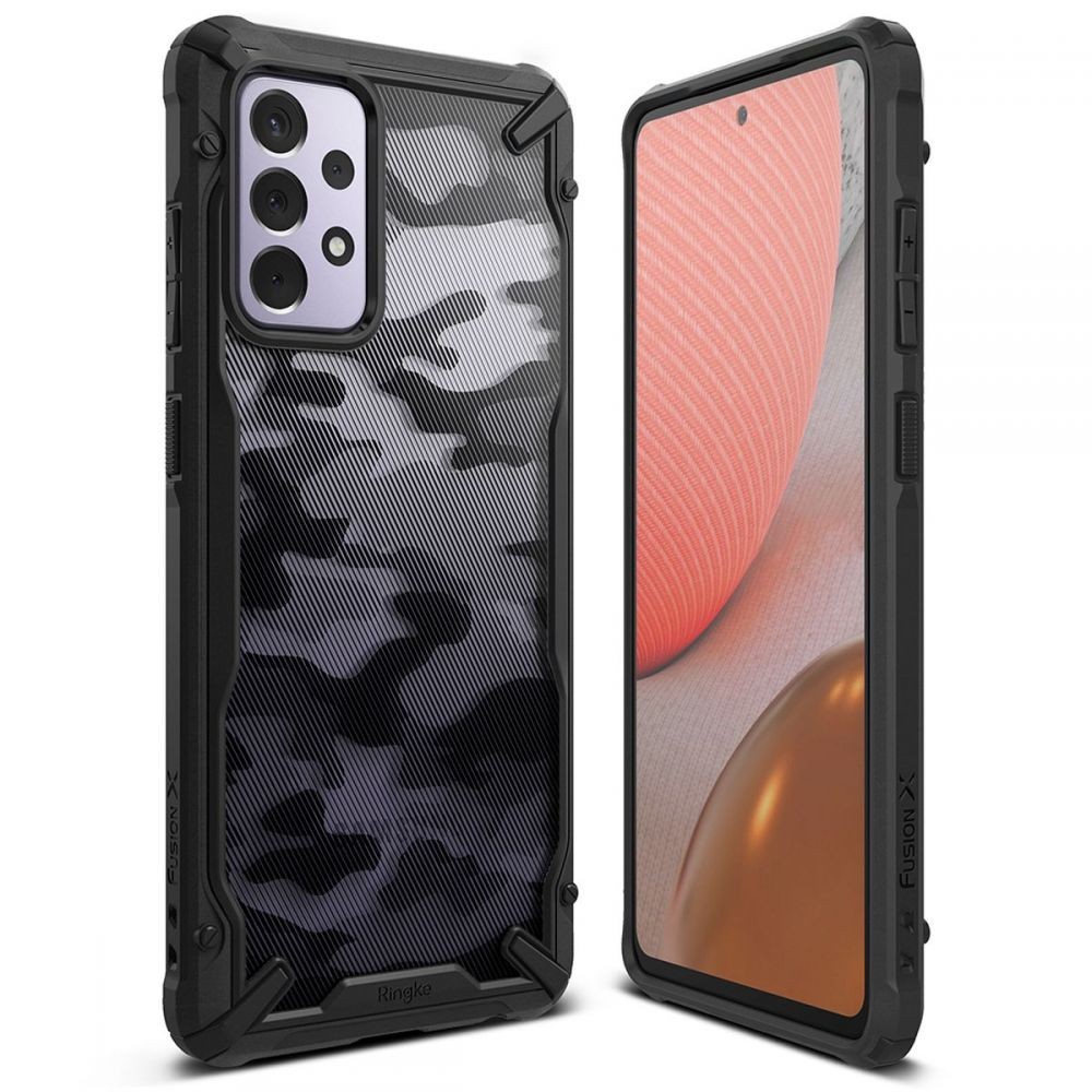 Maska Ringke "Fusion X Design" za Samsung Galaxy A72 / Galaxy A72 5G - camo black