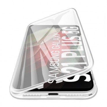 Magnetna Full-body maska "Stronghold" za Samsung Galaxy S21 Plus - srebrna Magnetna Full-body maska "Stronghold" za Samsung Galaxy S21 Plus - srebrna