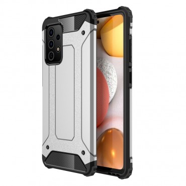 Robusna maska "Rock" za Samsung Galaxy A72 / Galaxy A72 5G - srebrna