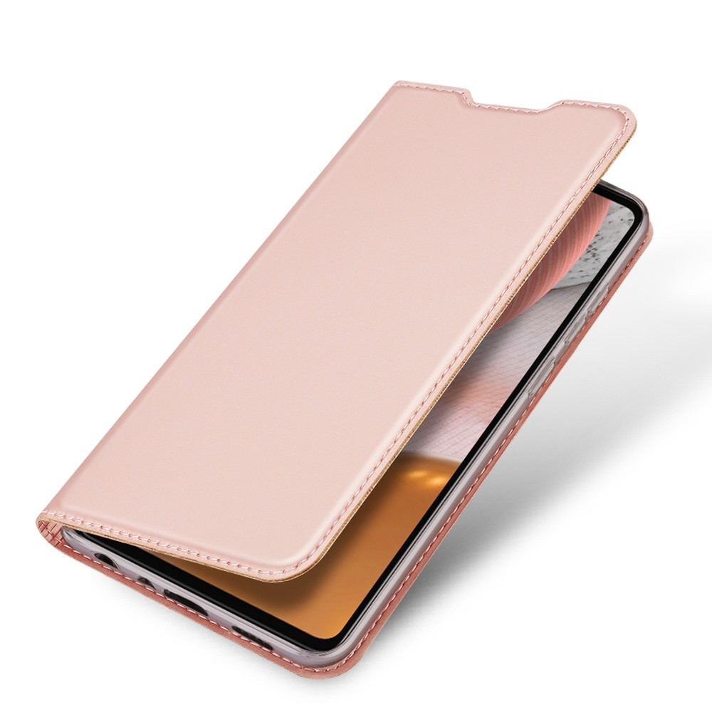 Torbica "Skin" za Samsung Galaxy A72 / Galaxy A72 5G od umjetne kože - roza