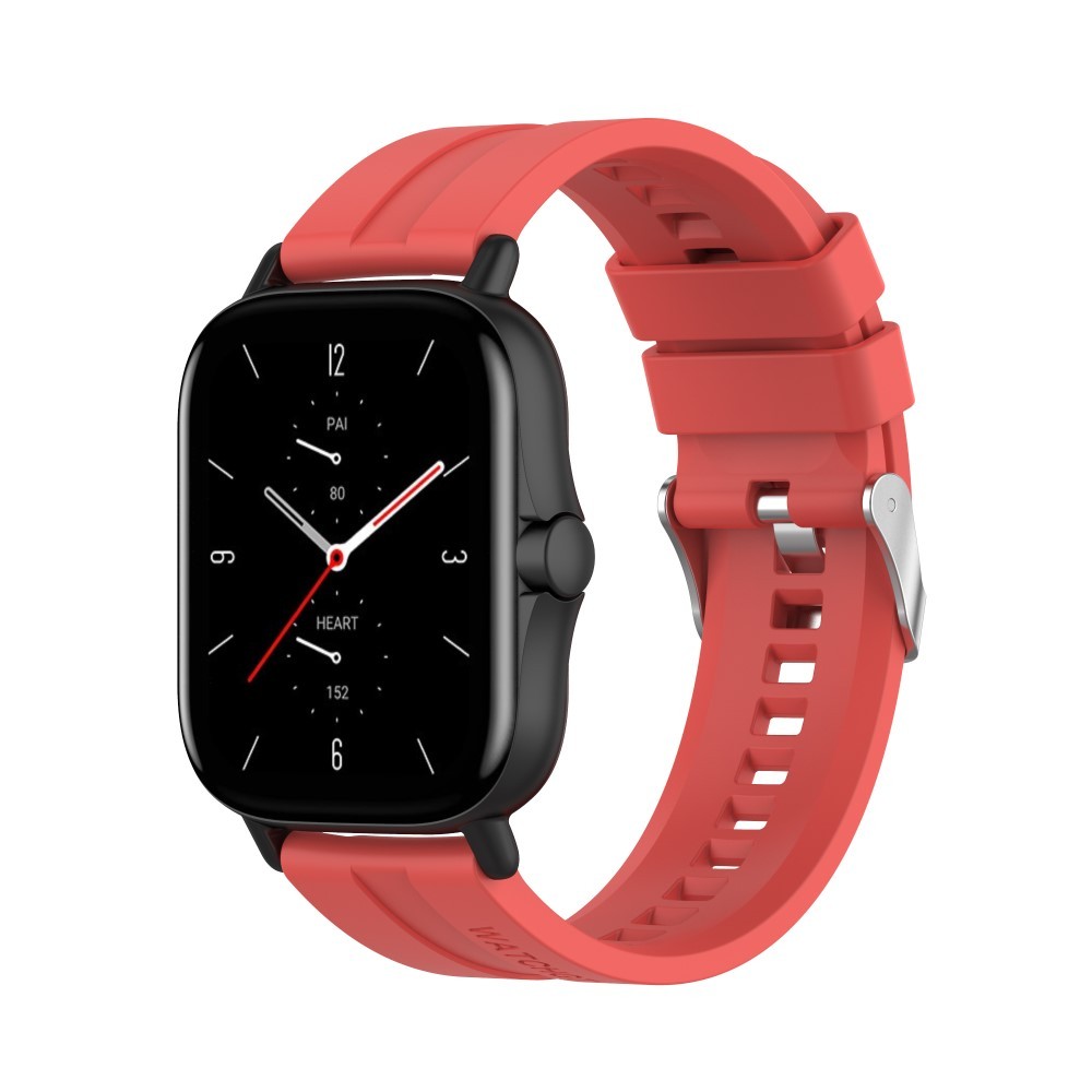 Silikonski remen za sat Huami Amazfit Bip / Bip Lite / Bip U / GTS / GTS 2 / GTS 2e / GTS 2 Mini "Classic" - crveni