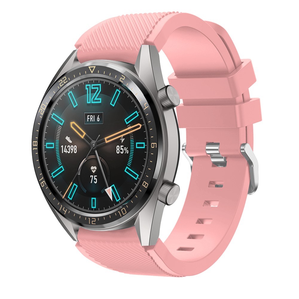 Silikonski remen "The Grip" za sat Garmin Vivoactive 4 / Samsung Galaxy Watch 46mm / Watch 3 45mm / Huawei Watch GT / GT2 46mm / GT 2e / Huami Amazfit Stratos - roza