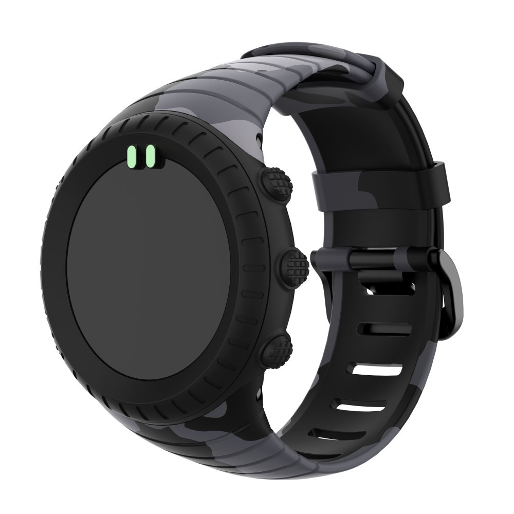 Silikonski remen za sat Suunto Core "Camo X" - crna