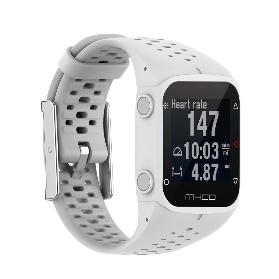 Silikonski remen za sat Polar M430 "Hollow" s priborom za zamjenu - bijeli