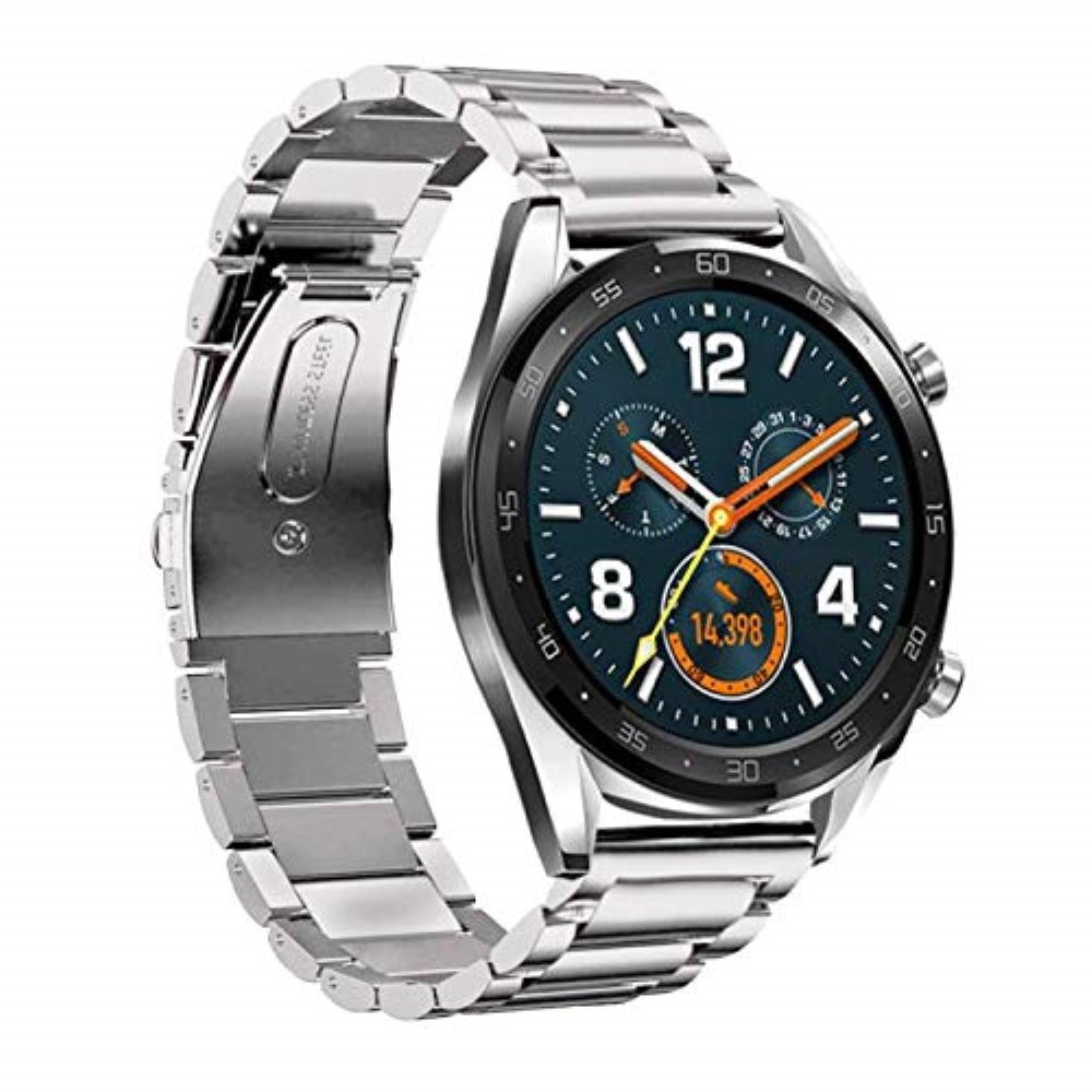 Remen "Afterglow" za sat Garmin Vivoactive 4 / Samsung Galaxy Watch 46mm / Watch 3 45mm / Huawei Watch GT / GT2 46mm / GT 2e od nehrđajučeg čelika - srebrni