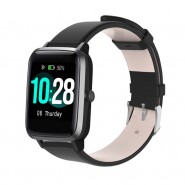 Remen za sat Haylou Solar LS01 "Artificial"od umjetne kože - crni