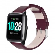 Remen za sat Haylou Solar LS01 "Artificial" od umjetne kože - magenta