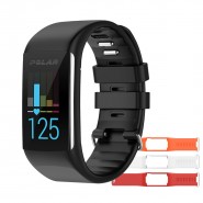 Silikonski remen za sat Polar A370 "Silver Dot"