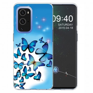 TPU gel maska "Blue Butterflies" za OnePlus 9 Pro